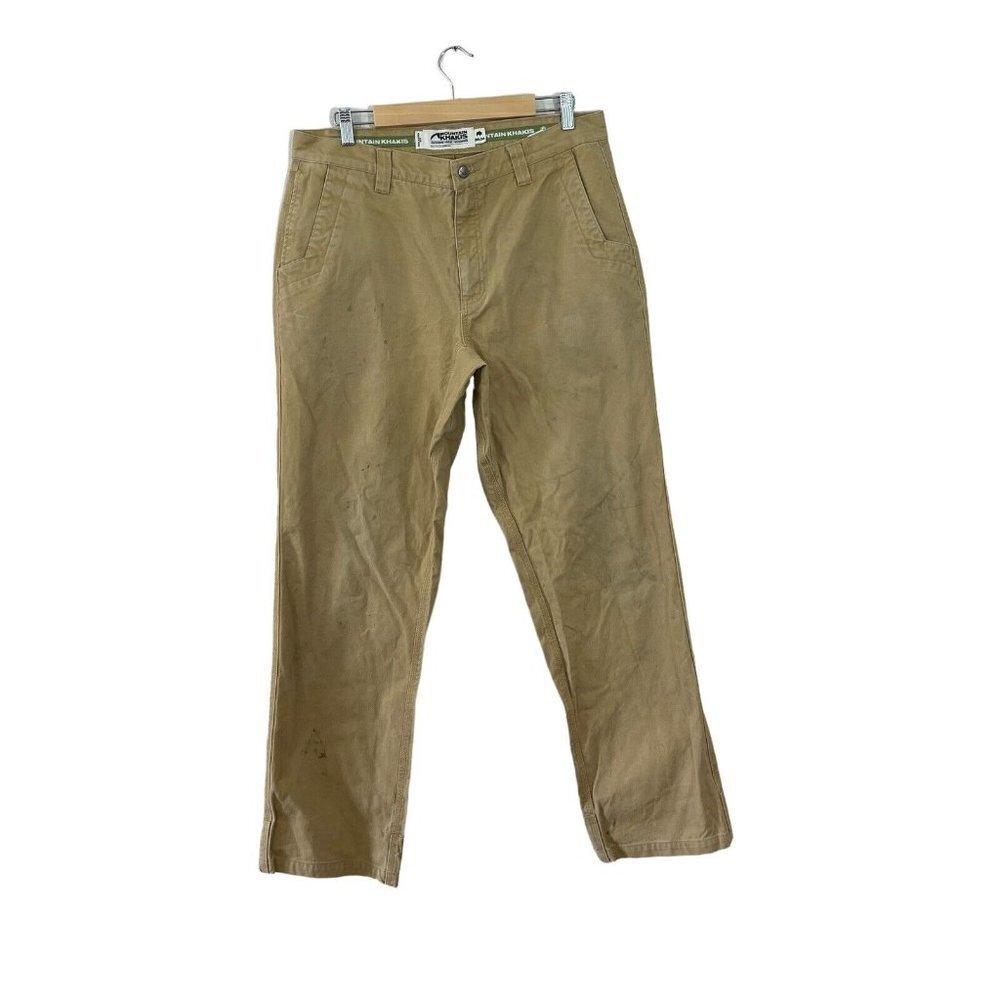 Mountain Khakis 36X34 Original Mountain Work Pant Brown Organic Cotton Mens READ